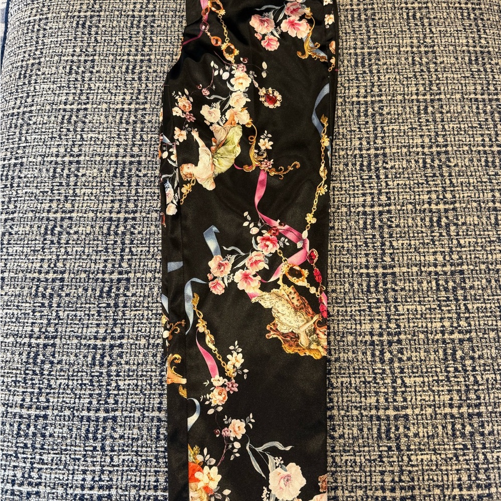 L’ Agence Floral Satin Pants